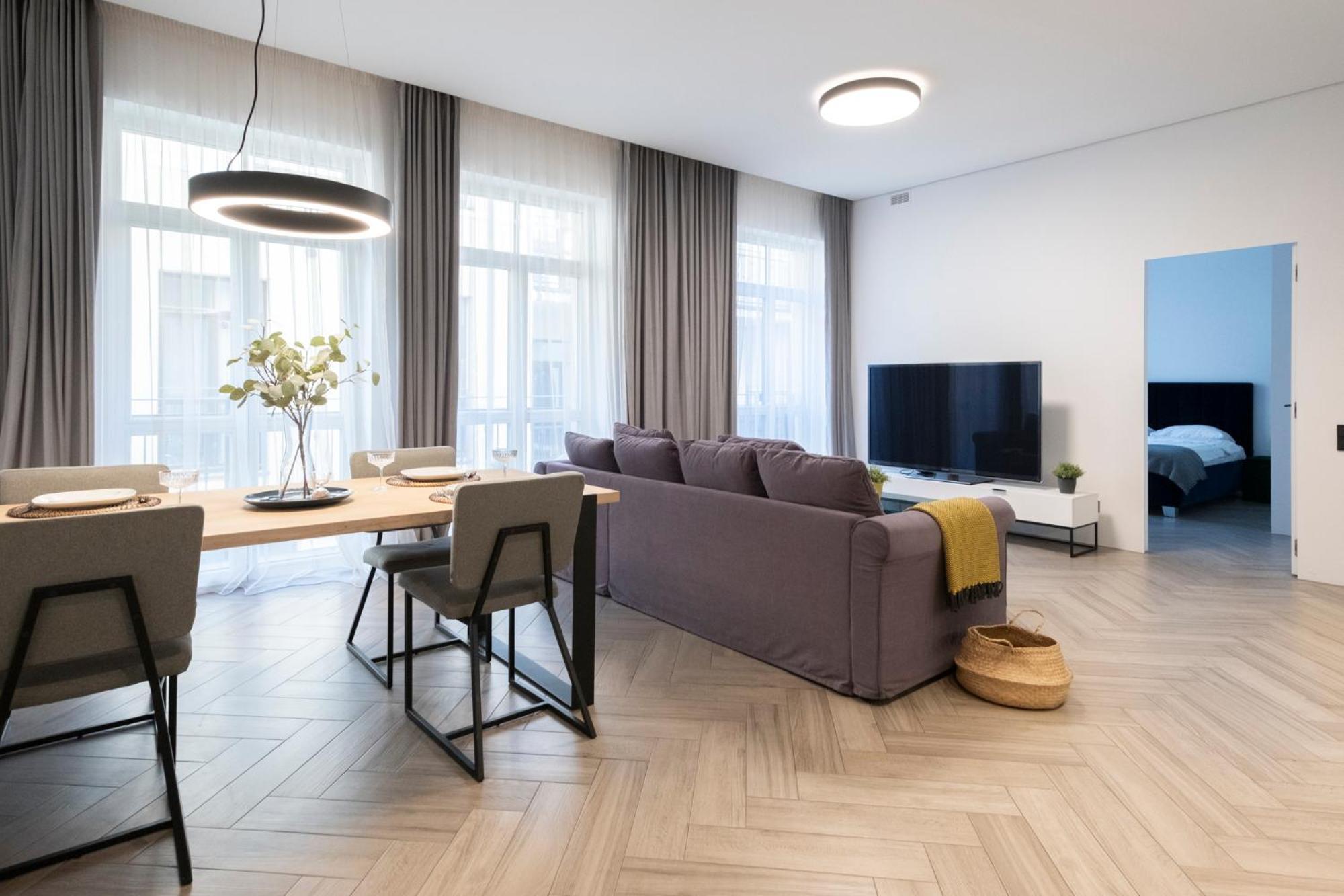 Cohost I Oldtown 60M2 Apt W-Garage Parking, Balcony & Self Check-In VNO Kültér fotó
