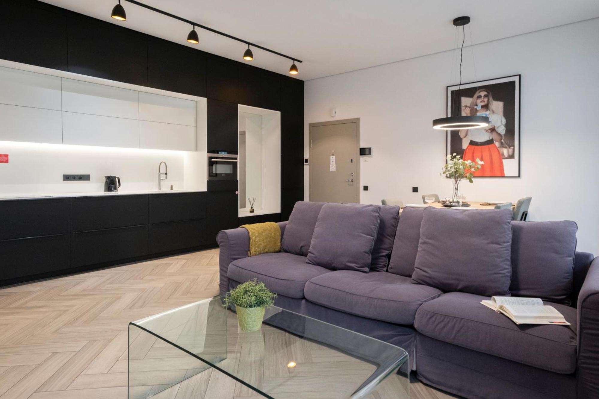 Cohost I Oldtown 60M2 Apt W-Garage Parking, Balcony & Self Check-In VNO Kültér fotó
