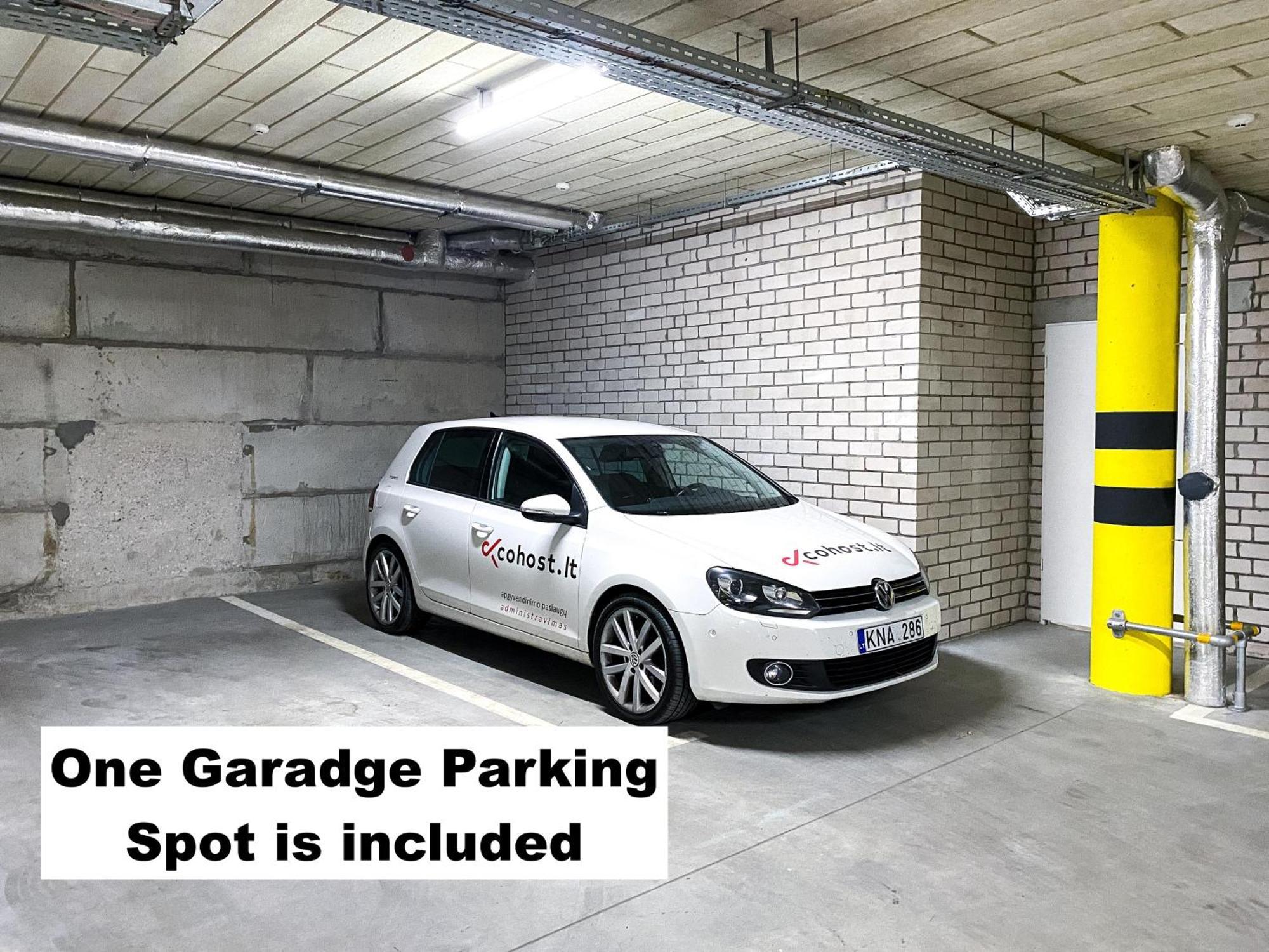 Cohost I Oldtown 60M2 Apt W-Garage Parking, Balcony & Self Check-In VNO Kültér fotó